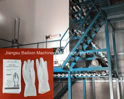 Машина для изготовления одноразовых полиэтиленовых перчаток.